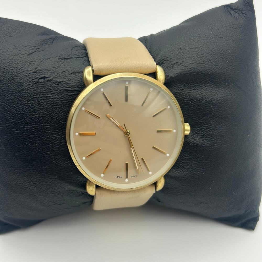 Women’s Gold Minimalist Watch St. Steel Working New Battery
